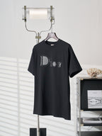 Dior short-sleeve T-shirt, black, Dior logo at center front