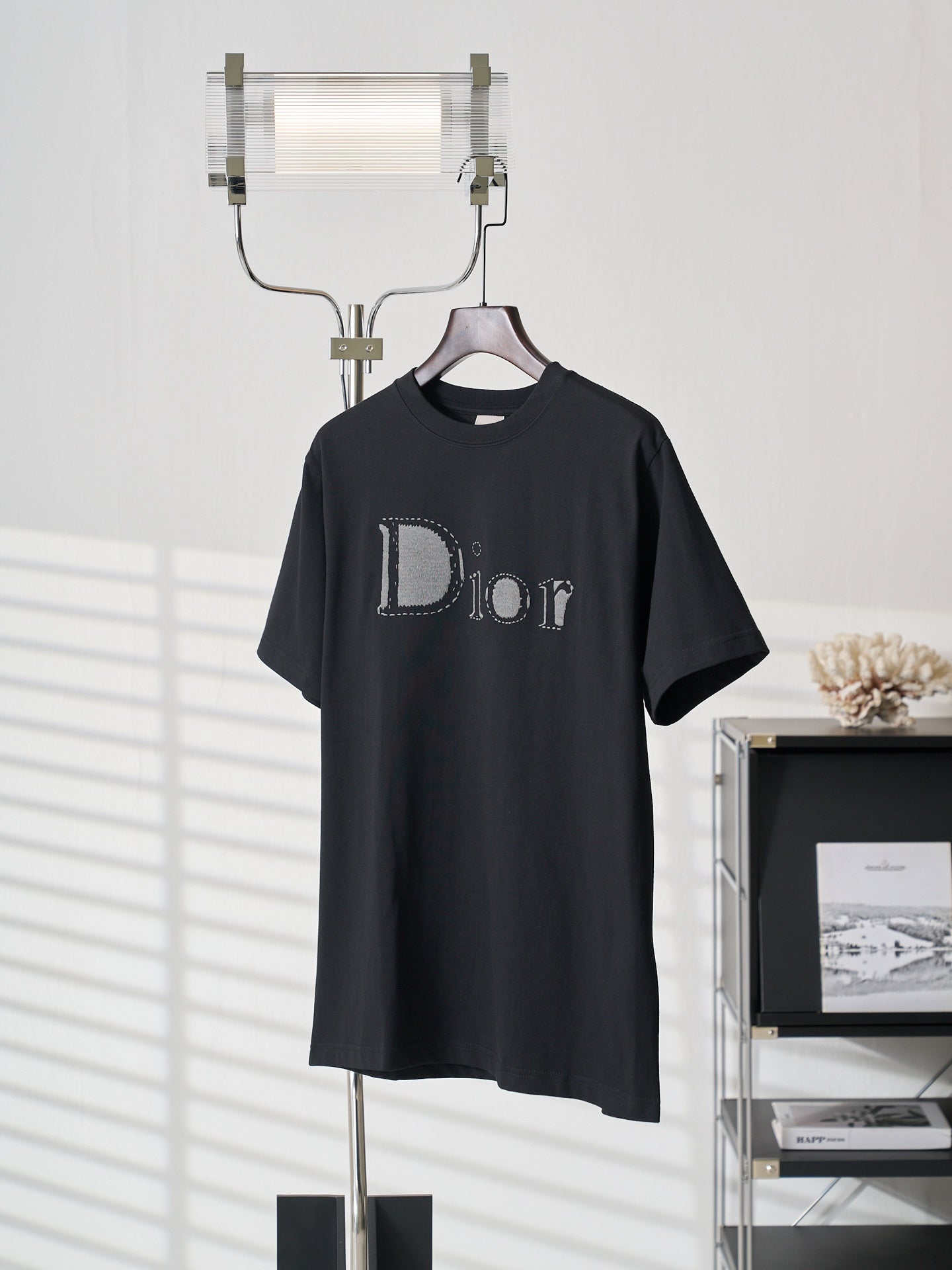 Dior short-sleeve T-shirt, black, Dior logo at center front