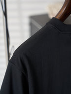 Dior short-sleeve T-shirt sleeve and shoulder seam, black