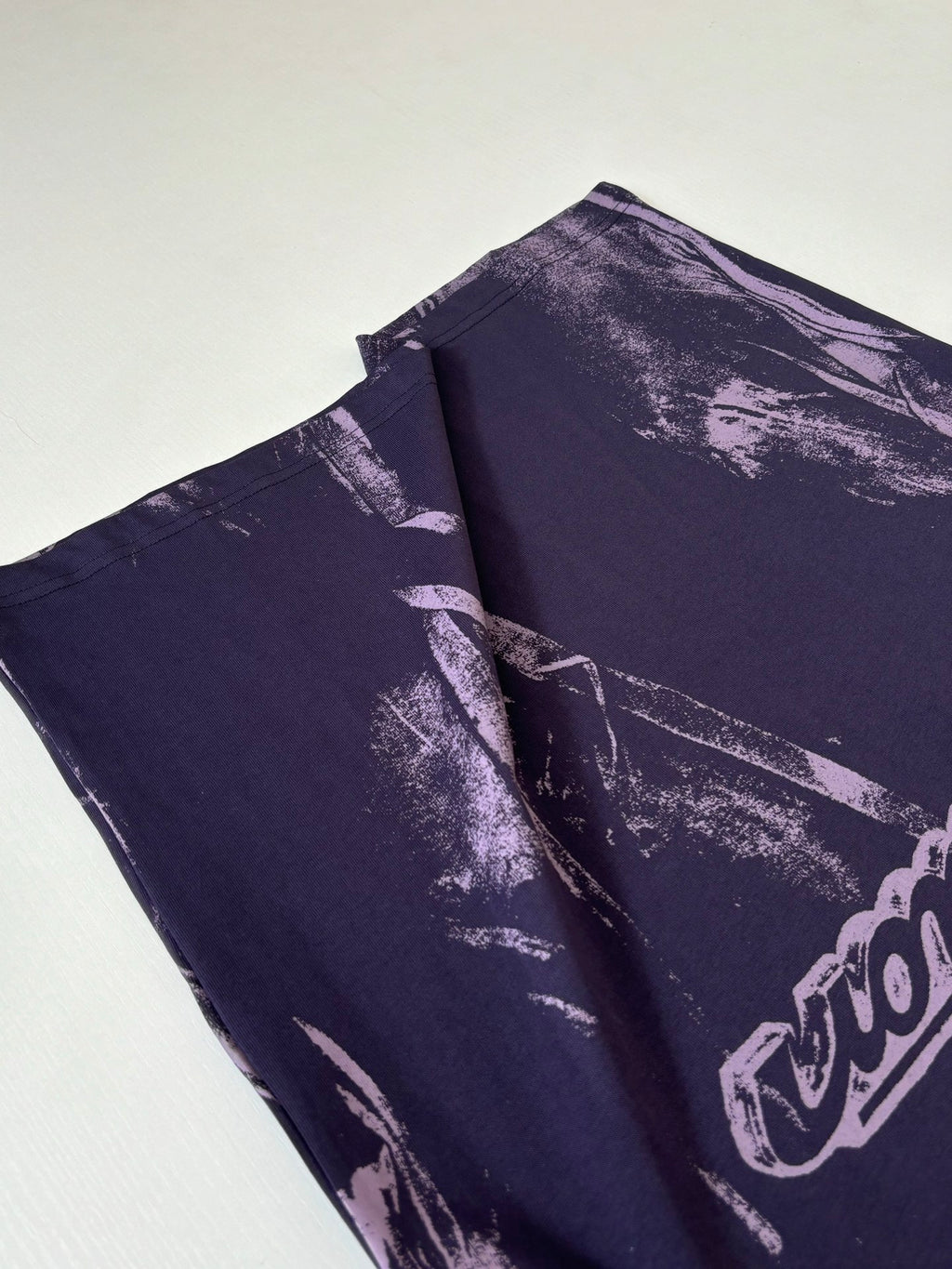 Louis Vuitton short-sleeve T-shirt, purple with abstract print panels