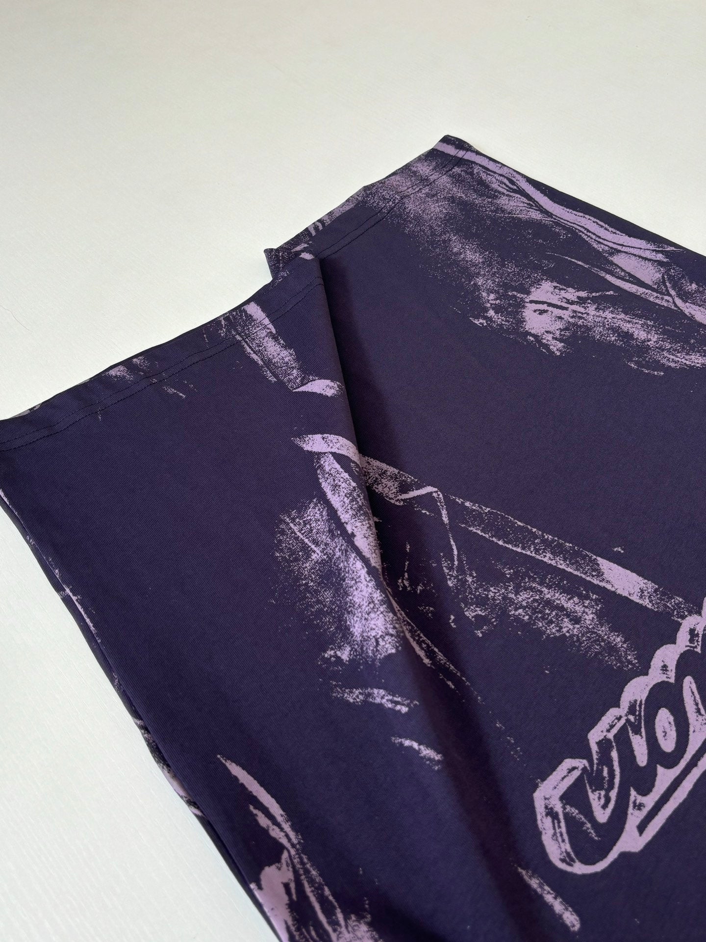 Louis Vuitton short-sleeve T-shirt, purple with abstract print panels