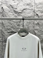 Balenciaga short-sleeve T-shirt in white with centered heart logo