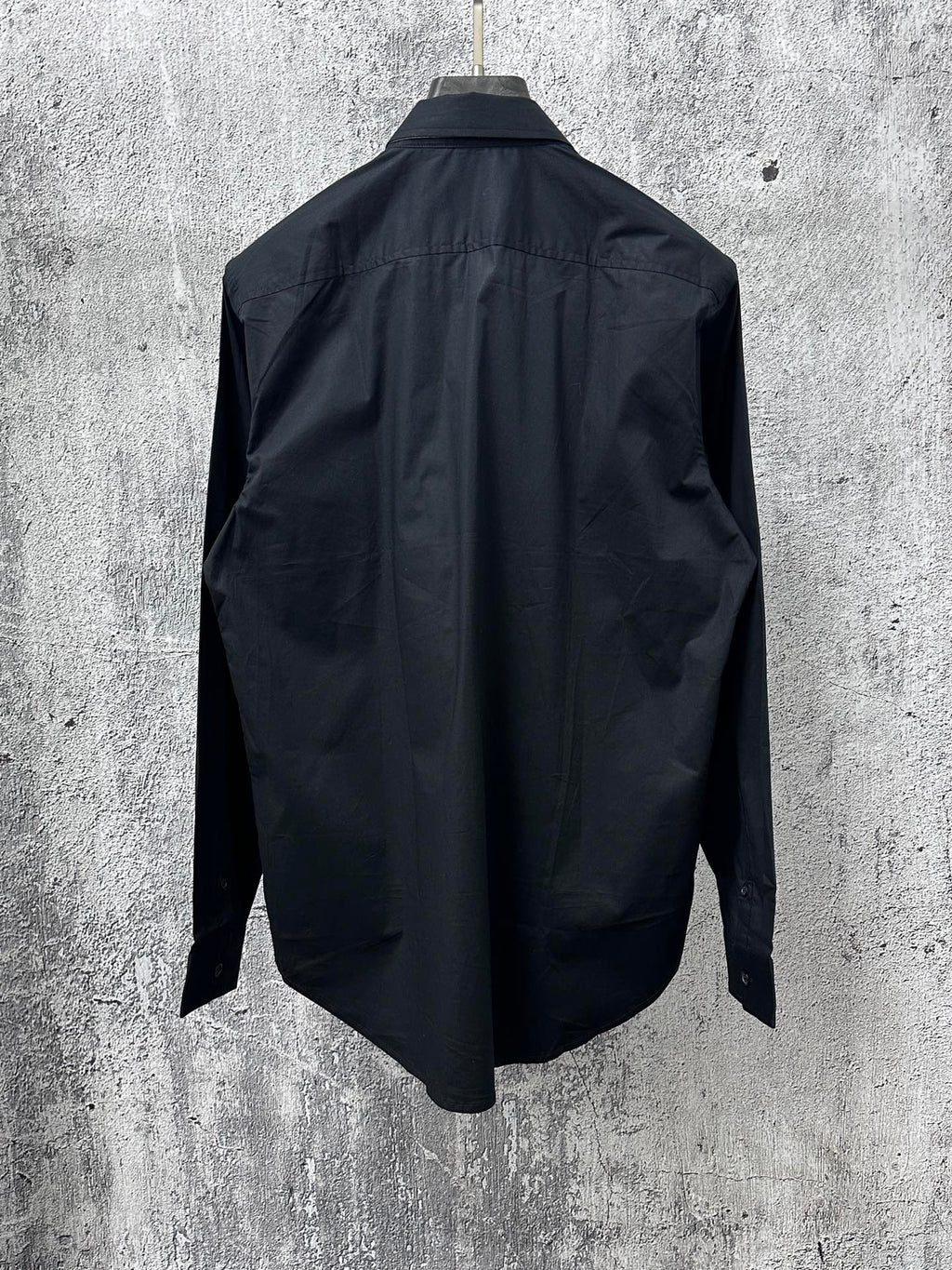 Burberry long-sleeve shirt back view with full-length button placket