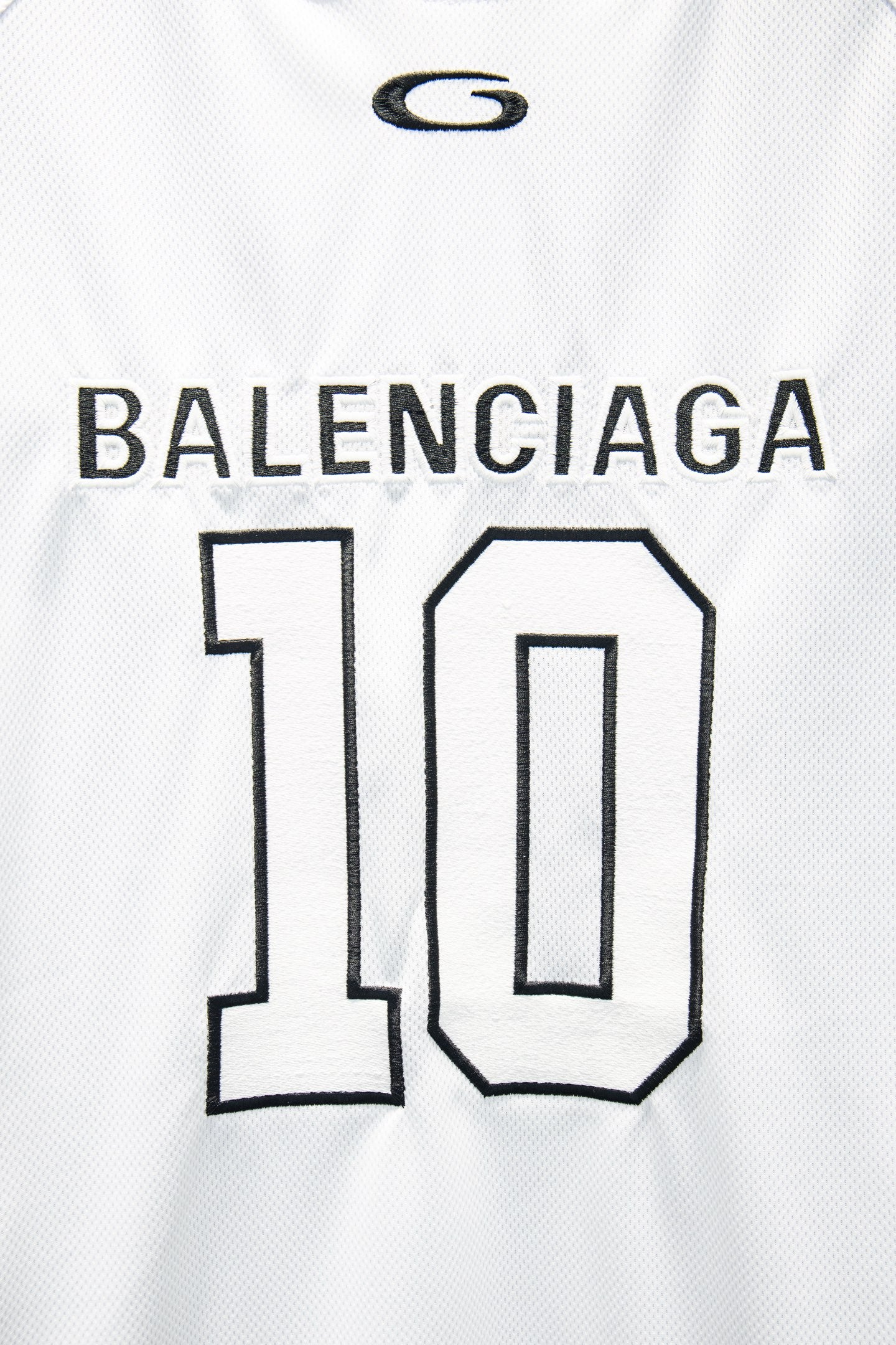 Balenciaga jersey front with large '10' and BALENCIAGA text