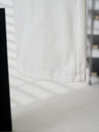 Louis Vuitton white denim pants with back yoke and stitched hem seam