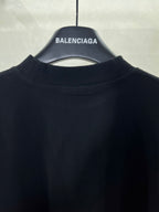 Navy crewneck T-shirt with plain front