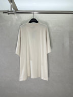 Balenciaga short-sleeve T-shirt in light cream, crew neck and relaxed fit
