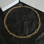 Dior gold-tone chain necklace full view with clasp at the top