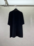 Balenciaga black short-sleeve top, plain back