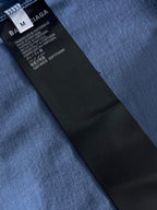 Balenciaga light blue T-shirt fabric label tag on inner neck