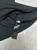 Black short-sleeve T-shirt neckline with BALENCIAGA fabric label
