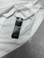Balenciaga white short-sleeve T-shirt, neckline and care label tag detail