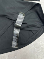 Balenciaga short-sleeve T-shirt, black, interior neck tag detail near collar
