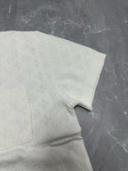 Louis Vuitton short-sleeve button-up shirt, white, short cuff and side seam