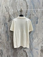 Louis Vuitton short-sleeve button-up shirt, white, plain back