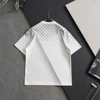 Gucci short-sleeve T-shirt, white GG monogram pattern and crew neck
