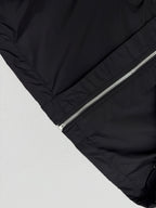 Prada short jacket sleeve and front zipper with metallic pull