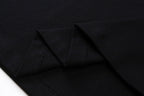 Gucci short-sleeve T-shirt black, fabric and seam stitching detail