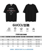 Gucci short-sleeve T-shirt black, front and back views