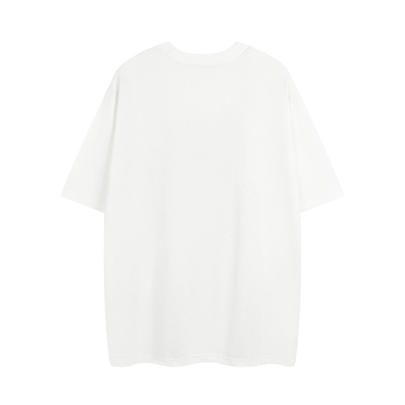White Gucci short-sleeve T-shirt, plain back view