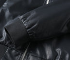 Prada jacket shoulder seam and ribbed cuff with zipper track