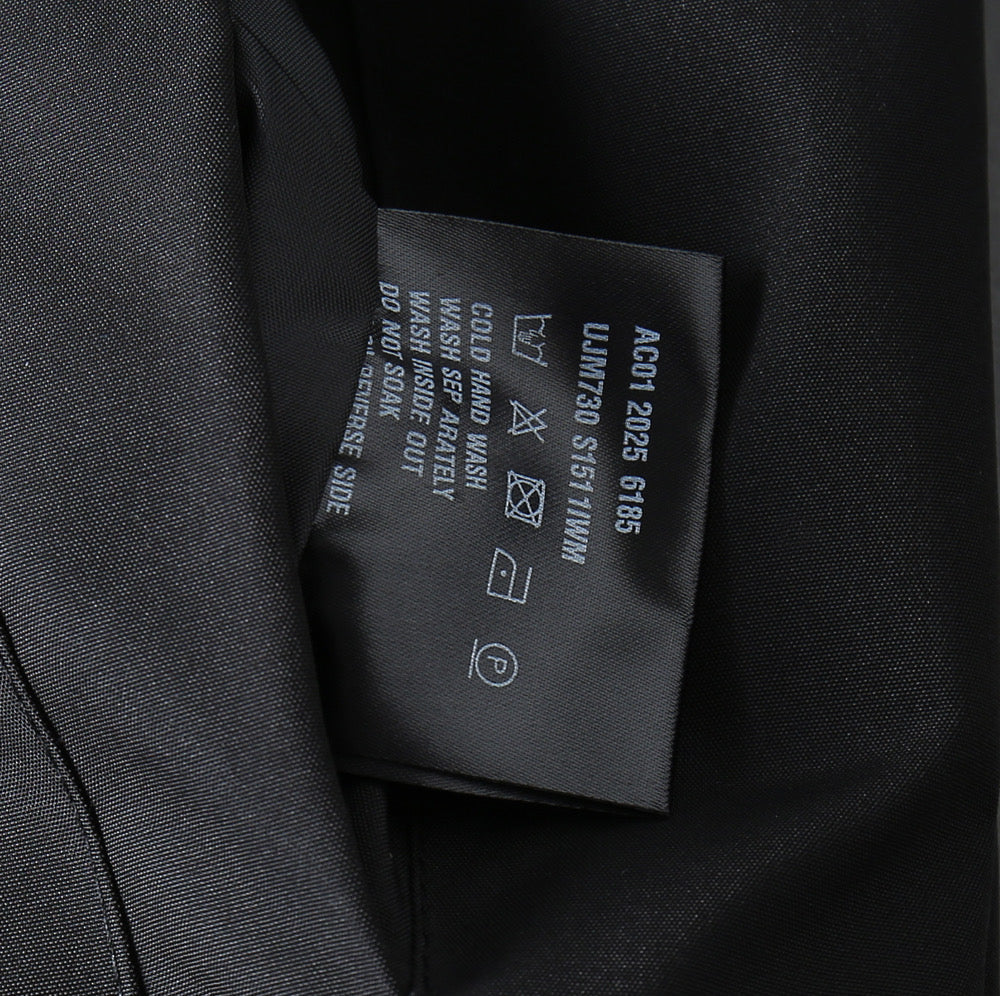 Prada jacket care size label on inner lining