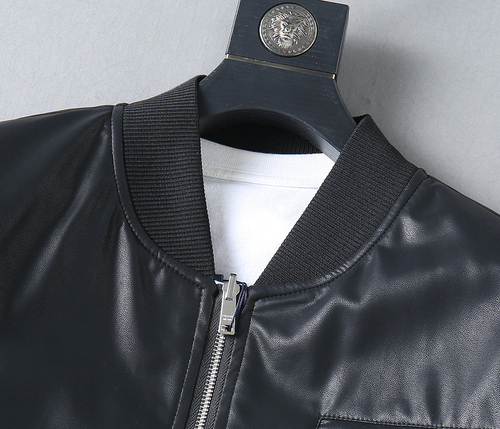 Prada sleeveless jacket with front zipper and ribbed collar