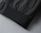 Prada jacket ribbed hem cuff with stitched edge