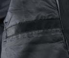 Prada leather jacket inner lining with stitched panel detail