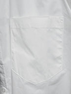 Balenciaga white shirt chest pocket with stitched edges
