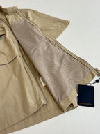 Beige Louis Vuitton shorts with zip fly and tag
