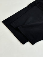 Balenciaga black T-shirt sleeve and hem, laid flat