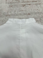 White shirt back with yoke seam and center back panel