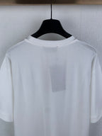 Gucci white crew-neck short-sleeve T-shirt, back close-up