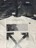 Off-White graphic T-shirt with large X print, off-white short-sleeve crewneck
