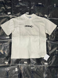 Off-White T-shirt in off-white, crew neck with small chest logo print