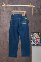 Louis Vuitton jeans: blue denim with two front pockets and stitched waistband