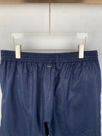 Louis Vuitton monogram shorts with elastic waistband and small chest pocket, navy