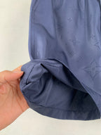 Louis Vuitton monogram shorts side hem with folded cuff detail, dark navy