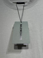 Balenciaga T-shirt with branded hang tag, light gray crewneck