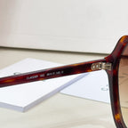 Celine eyeglass temple with model markings and metal logo detail