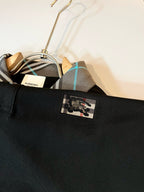 Burberry polo shirt close-up of dark chest patch on front