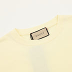 Gucci short-sleeve T-shirt neckline, pale yellow with Gucci size label