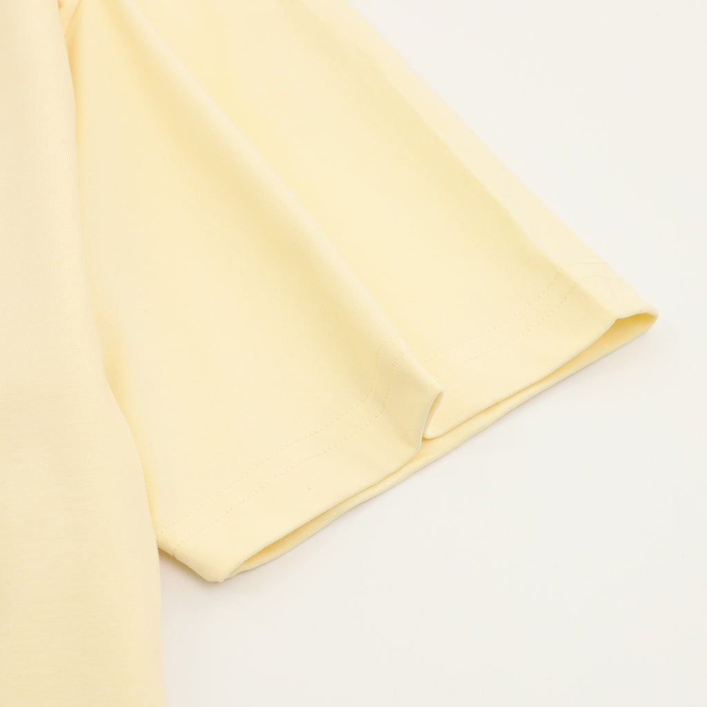 Gucci short-sleeve T-shirt pale yellow sleeve cuff detail