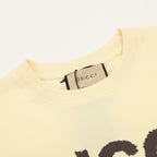 Gucci short-sleeve T-shirt neckline with “Gucci” neck label