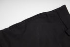 Prada black shorts fabric with clean hem and seam
