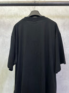 Balenciaga black crewneck T-shirt, plain back view