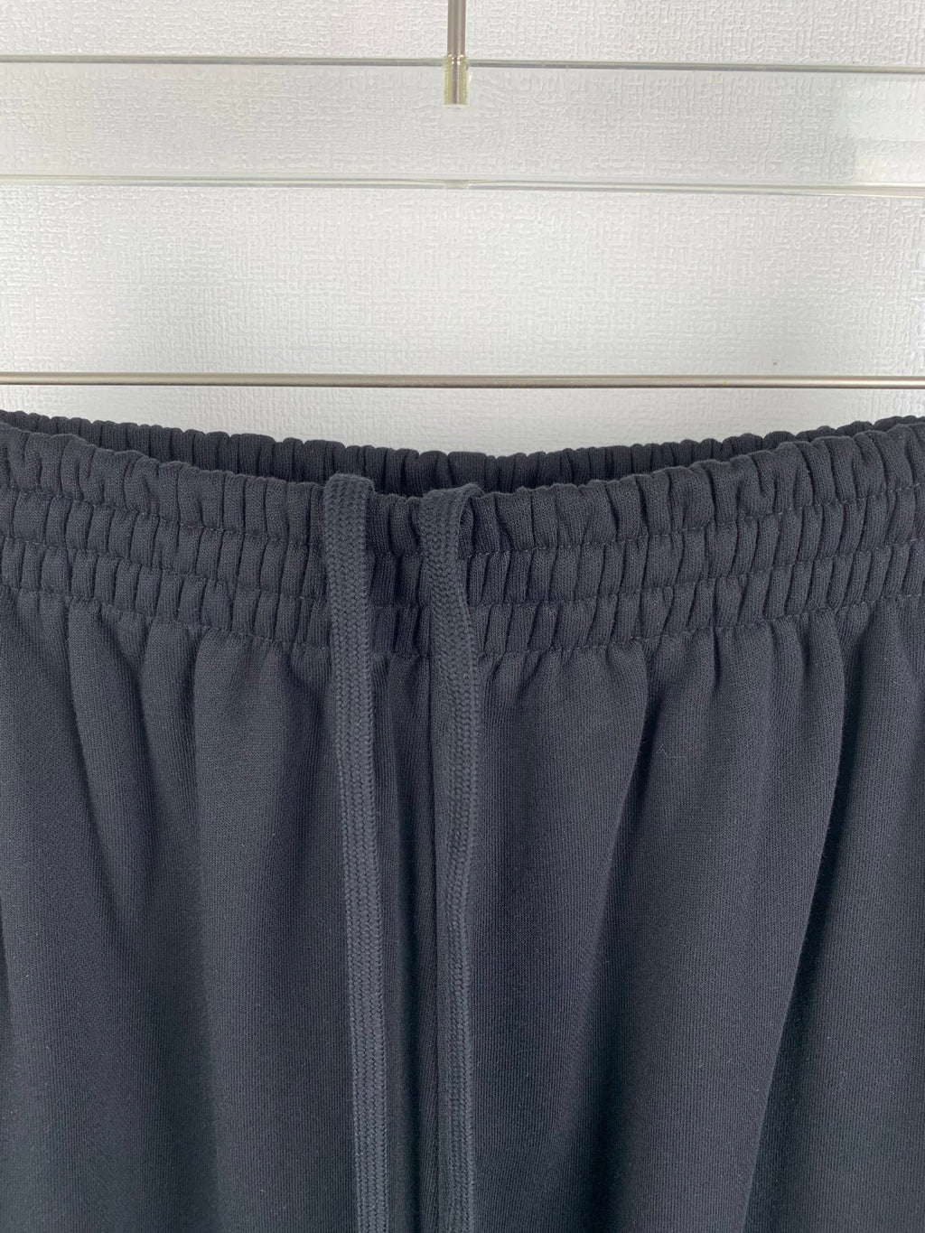Balenciaga pants elastic waistband with gray drawcord