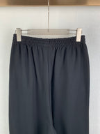 Balenciaga black pants with elastic waistband and pleated front