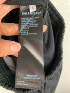 Balenciaga size S pants care label on black waistband
